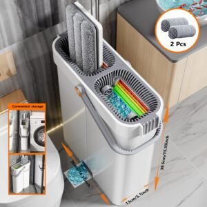 mop bucket wringer set hands floor mop bucket 2 - Temu Canada - Quantity : 1Pc+2 Refills